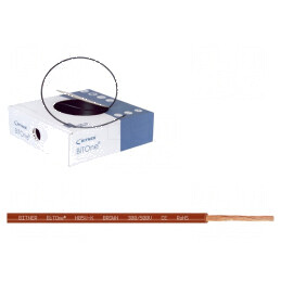 Cablu BiTOne H05V-K litat cu 1mm² PVC maro, 300V/500V, 100m - Cablu electric de calitate | Electronic-mag.ro | Componente Electr