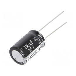 Condensator electrolitic low ESR THT 470uF 35VDC Ø10x16mm - Componentă electronică de calitate superioară | Electronic-mag.ro | 
