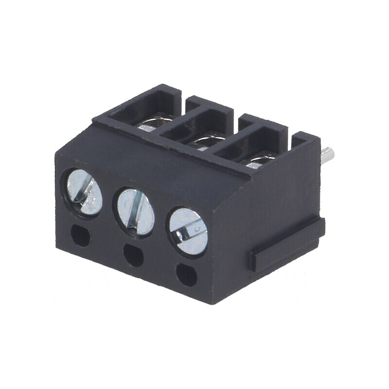 Regletă de conexiuni pentru PCB în unghi de 90°, 5mm, cu 3 piste de 2,5mm² | Electronic-mag.ro | Componente Electronice Regletă de conexiuni pentru PCB în unghi de 90°, 5mm, cu 3 piste de 2,5mm² | Electronic-mag.ro | Componente Electronice