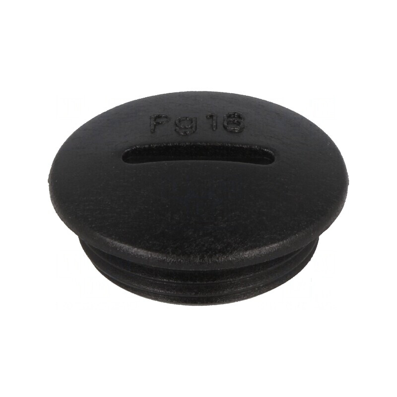 Capac de protecție PG16 IP54 din poliamidă neagră pentru cabluri de 6mm | Electronic-mag.ro | Componente Electronice
