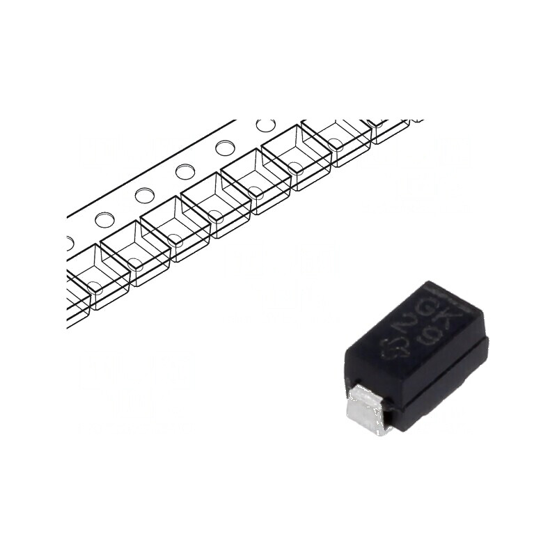 Diodă redresoare SMD 800V 1A DO214BA - Ufmax 1,2V, Ifsm 30A | Electronic-mag.ro | Componente Electronice Diodă redresoare SMD 800V 1A DO214BA - Ufmax 1,2V, Ifsm 30A | Electronic-mag.ro | Componente Electronice