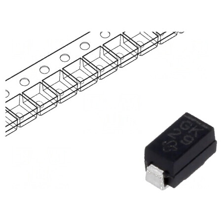 Diodă redresoare SMD 800V 1A DO214BA - Ufmax 1,2V, Ifsm 30A | Electronic-mag.ro | Componente Electronice