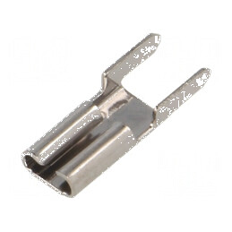 Terminal plat 2,8mm 0,5mm mamă THT alamă cositorit drept - Conector electric de calitate | Electronic-mag.ro | Componente Electr