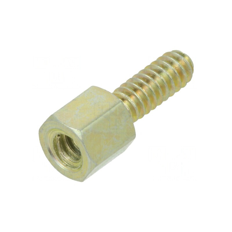 Piuliță distanțieră filetată 4,8mm UNC4-40 din oțel | Electronic-mag.ro | Componente Electronice