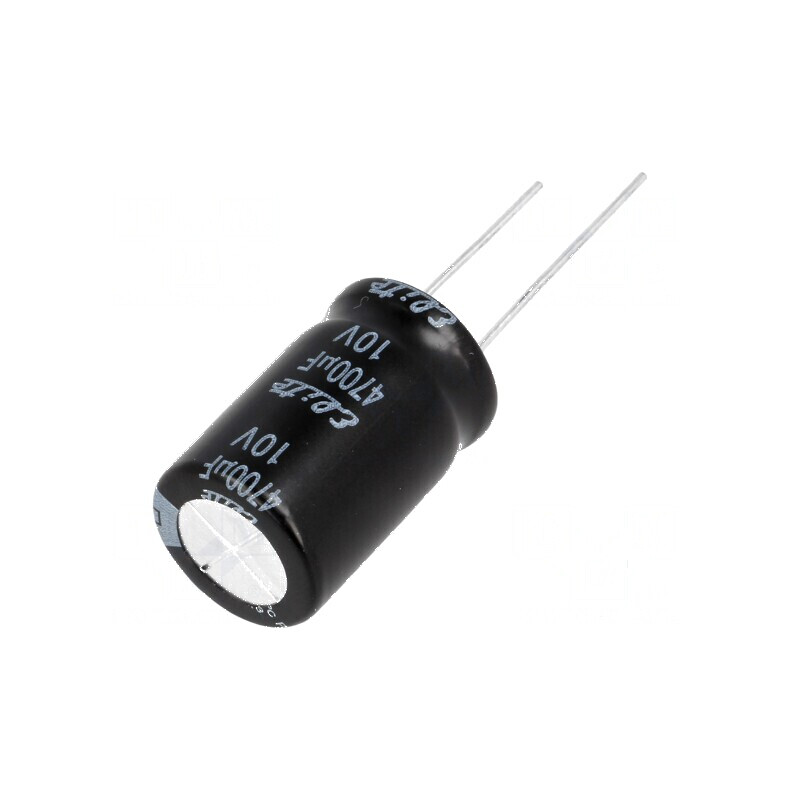 Condensator electrolitic THT 4700uF 10V 16x25mm ±20% | Electronic-mag.ro | Componente Electronice