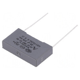 Condensator polipropilenă X2 R46 220nF 26,5x6x15mm THT - componentă electronică de calitate | Electronic-mag.ro | Componente Ele
