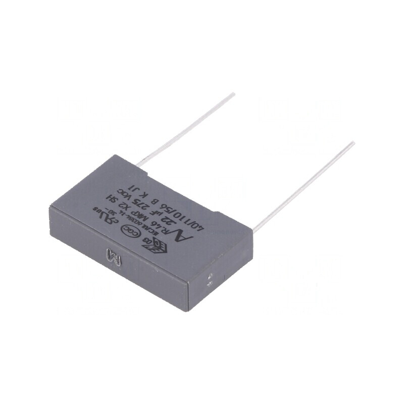 Condensator polipropilenă X2 R46 220nF 26,5x6x15mm THT - componentă electronică de calitate | Electronic-mag.ro | Componente Ele