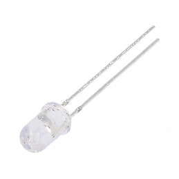 LED 5mm roșie 3000mcd 30° convex - iluminare eficientă și durabilă | Electronic-mag.ro | Componente Electronice