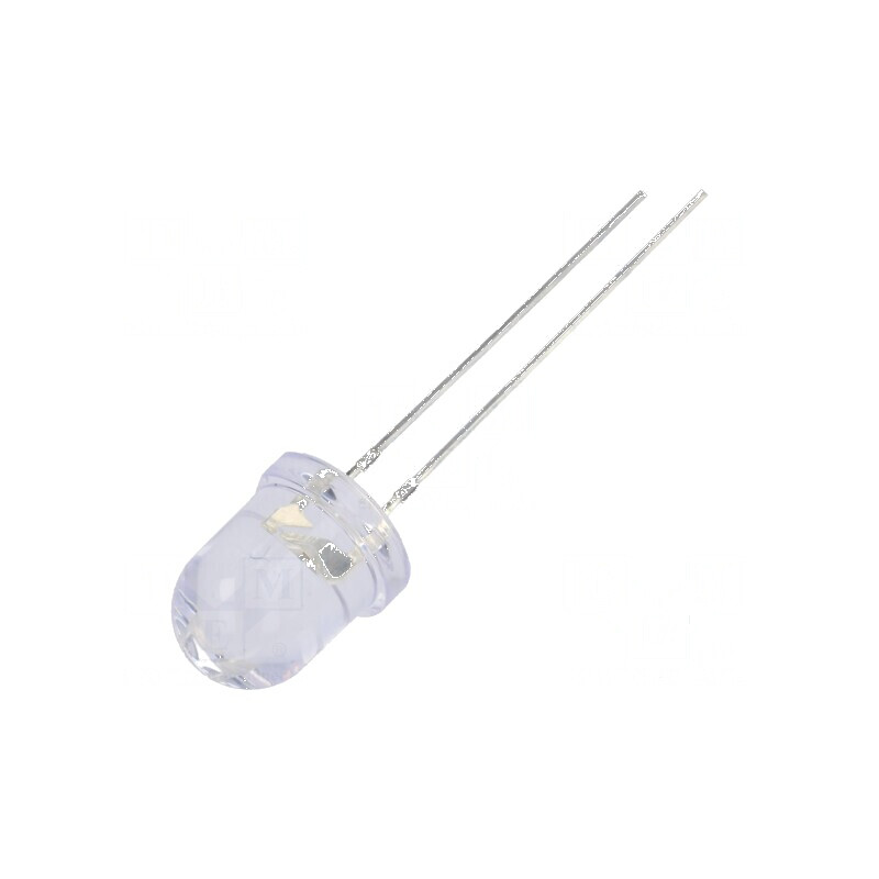 LED 8mm roșie 5800-7000mcd 30° convex 130mW - iluminare eficientă | Electronic-mag.ro | Componente Electronice