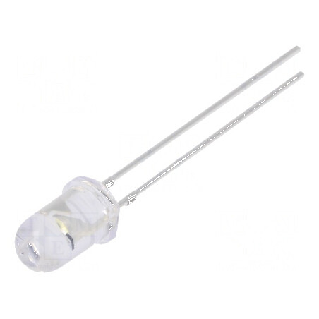LED 5mm Alb Rece 7000mcd 60° Convex 5,5÷20V | Electronic-mag.ro | Componente Electronice