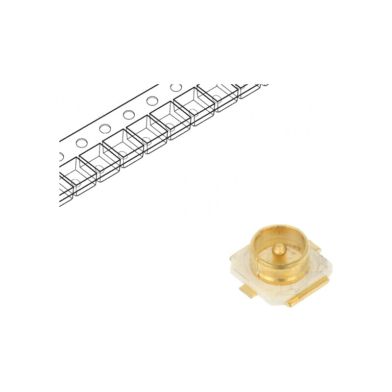 Conector coaxial soclu 50Ω SMT tată pentru aplicații RF | Electronic-mag.ro | Componente Electronice