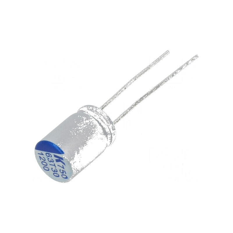 Condensator polimeric low ESR 1200uF 6,3VDC, ESR 14mΩ, A750 - componentă electronică de calitate | Electronic-mag.ro | Component