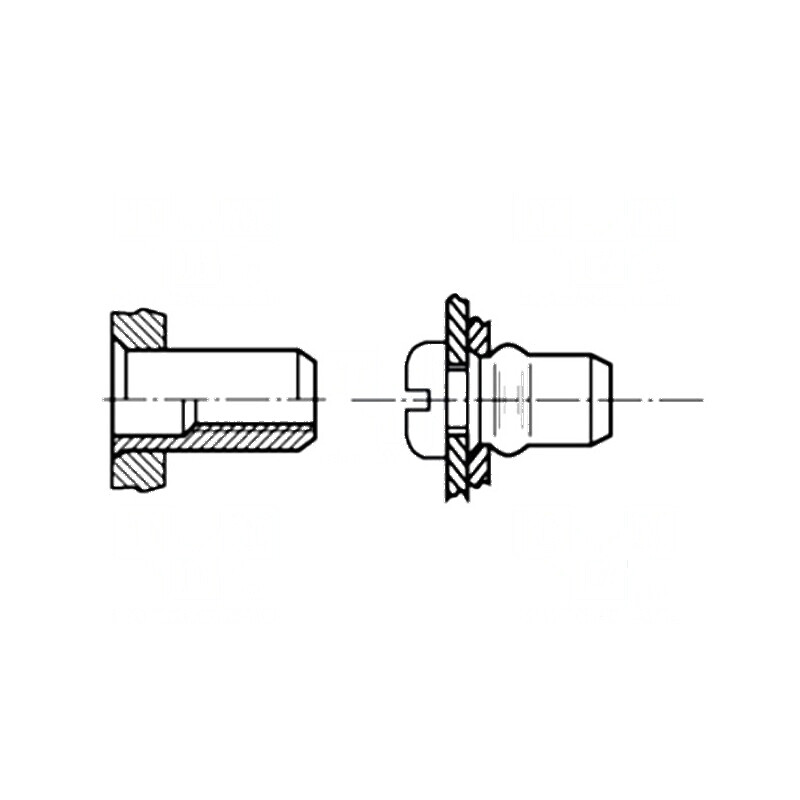 Piuliță nit M4 din aluminiu BN 4576 cu orificiu de montare 6,1mm, lungime 11,5mm | Electronic-mag.ro | Componente Electronice Piuliță nit M4 din aluminiu BN 4576 cu orificiu de montare 6,1mm, lungime 11,5mm | Electronic-mag.ro | Componente Electronice