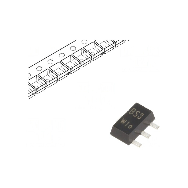Tranzistor PNP bipolar 80V 1A 1,3W SC62 SOT89 - Componentă electronică de înaltă performanță | Electronic-mag.ro | Componente El Tranzistor PNP bipolar 80V 1A 1,3W SC62 SOT89 - Componentă electronică de înaltă performanță | Electronic-mag.ro | Componente El