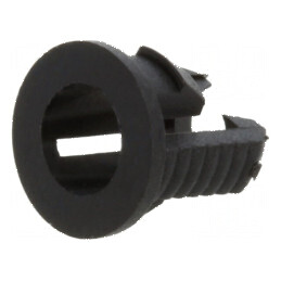 Montură monobloc neagră pentru LED 3mm UL94V-2, dimensiune 5,1mm | Electronic-mag.ro | Componente Electronice