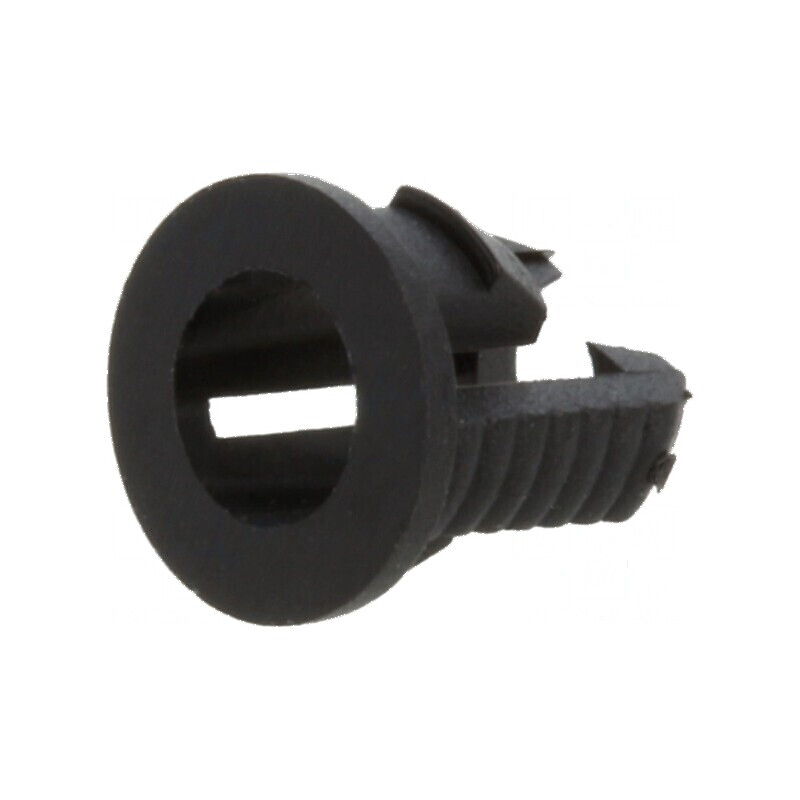 Montură monobloc neagră pentru LED 3mm UL94V-2, dimensiune 5,1mm | Electronic-mag.ro | Componente Electronice