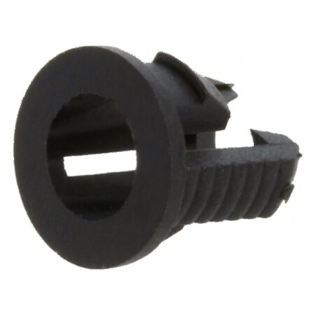Montură monobloc neagră pentru LED 3mm UL94V-2, dimensiune 5,1mm | Electronic-mag.ro | Componente Electronice