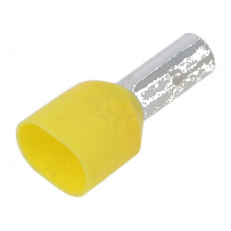 Vârf tub de capăt izolată dublă cupru 6mm2 12mm cositorit pentru conexiuni electrice | Electronic-mag.ro | Componente Electronic