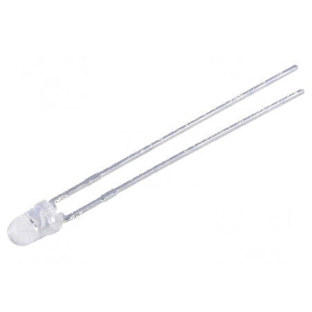 LED 3mm roșie 3100-4500mcd 34° convex pentru iluminat decorativ | Electronic-mag.ro | Componente Electronice