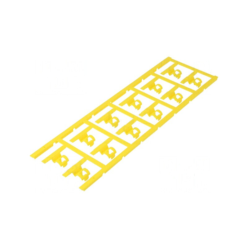 Markere galbene din poliamidă 66, 3,5÷7mm, rezistente la temperaturi între -40° și 100°C, tip clichet SFC | Electronic-mag.ro | 