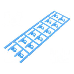 Markere poliamidă 66 albastră 3,5÷7mm, rezistente la temperaturi între -40° și 100°C, clichet SFC | Electronic-mag.ro | Componen