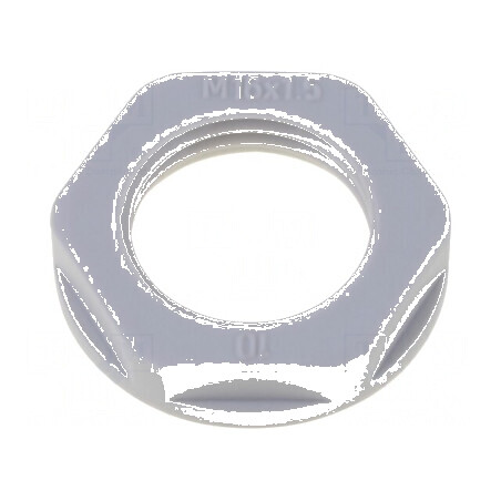 Piuliță M32 din poliamidă gri 41mm, rezistentă la temperaturi -40÷100°C, filet metric | Electronic-mag.ro | Componente Electroni