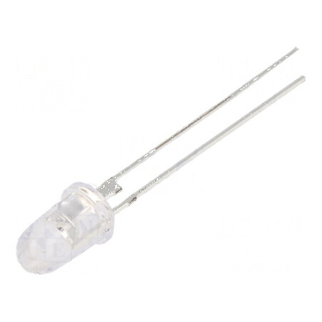 LED 5mm roșie 100000÷120000mcd 8° cu parte frontală convexă | Electronic-mag.ro | Componente Electronice