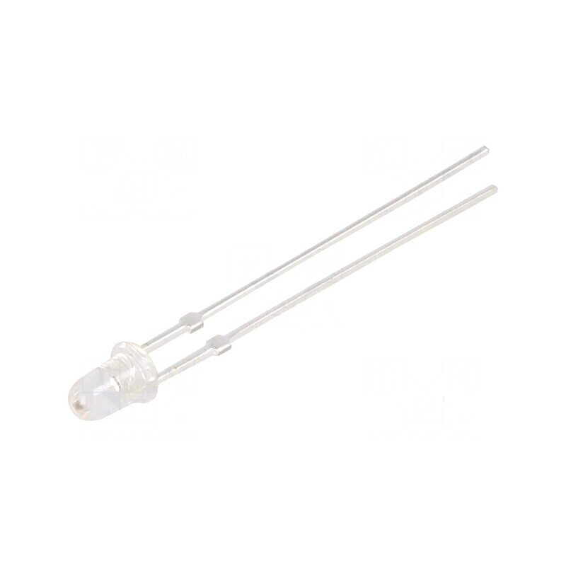 Emiţător IR 3mm 765-795nm Transparent, Putere Optică 40-50mW, Unghi 15°, THT | Electronic-mag.ro | Componente Electronice