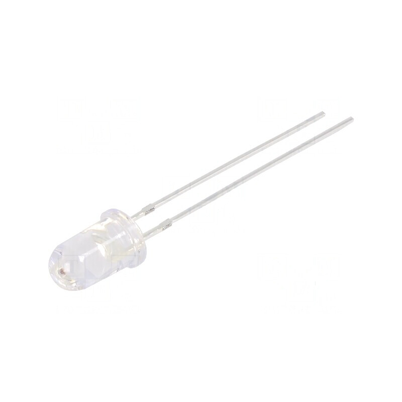 Emițător IR 5mm transparent 765÷795nm, putere optică 40÷50mW, unghi 15° THT | Electronic-mag.ro | Componente Electronice