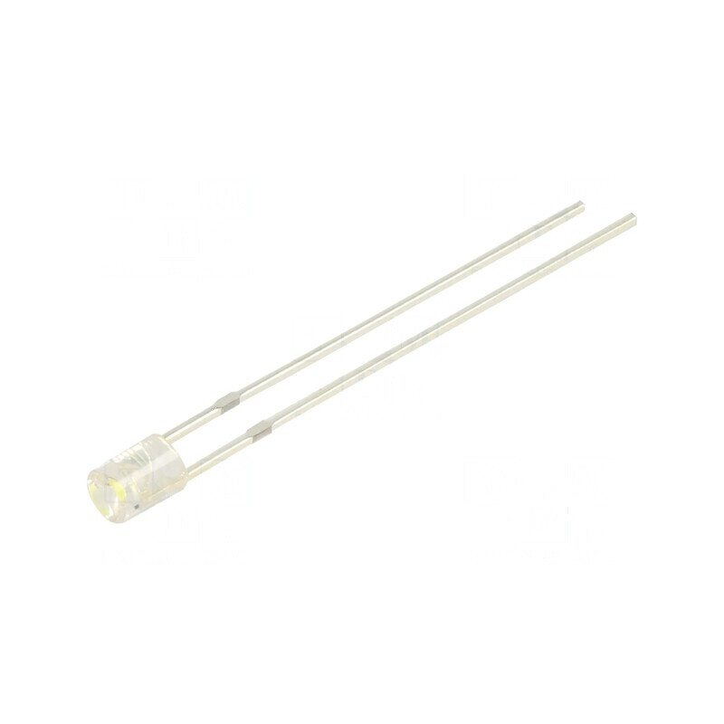 LED 3mm alb rece 500-750mcd 140° concav 12VDC pentru iluminat | Electronic-mag.ro | Componente Electronice