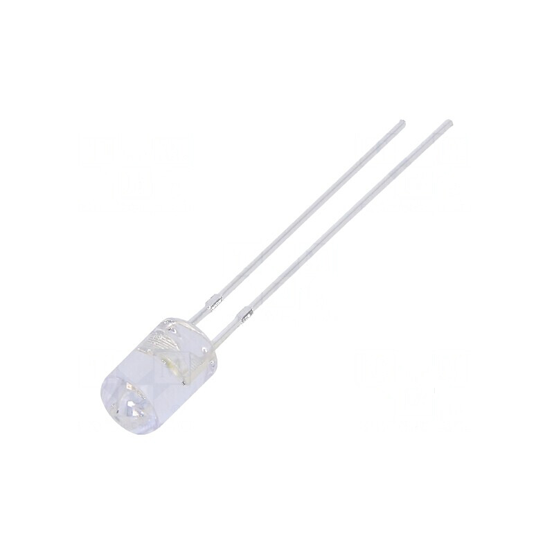 LED 5mm alb rece 1120÷1560mcd 100° plat 225mW pentru iluminare eficientă | Electronic-mag.ro | Componente Electronice