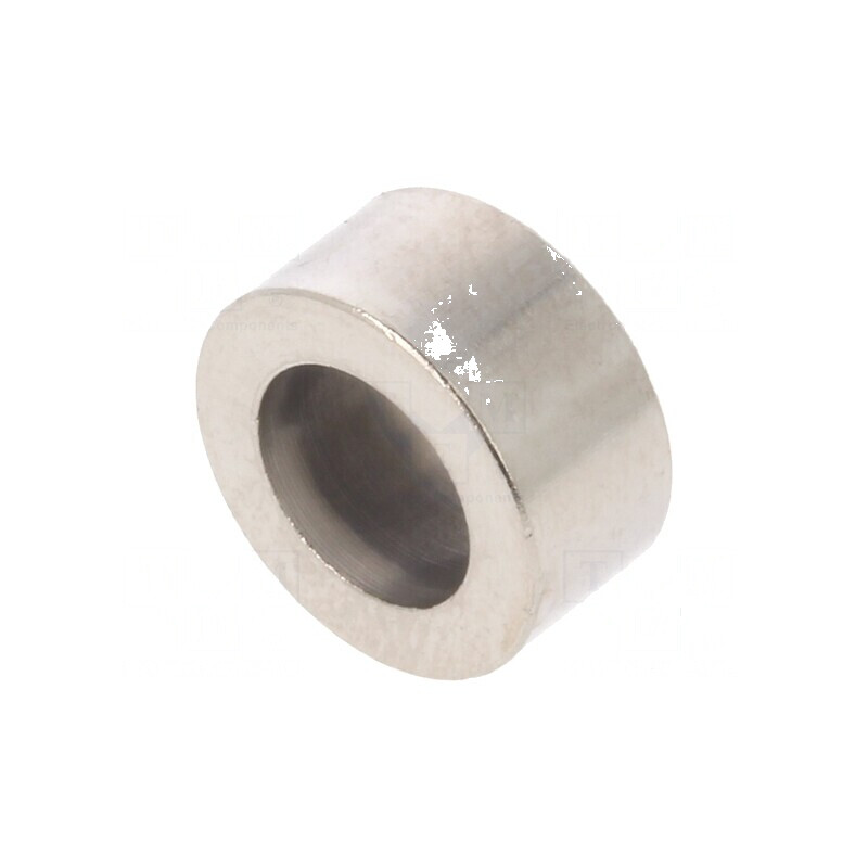 Manşon distanţier cilindric 5mm alamă nichelată, diametru exterior 10mm | Electronic-mag.ro | Componente Electronice