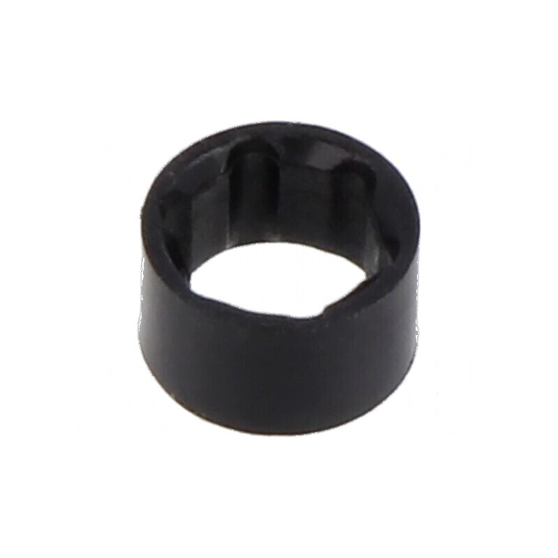 Montură neagră pentru LED 3mm, două piese, UL94V-2, lungime 5mm | Electronic-mag.ro | Componente Electronice