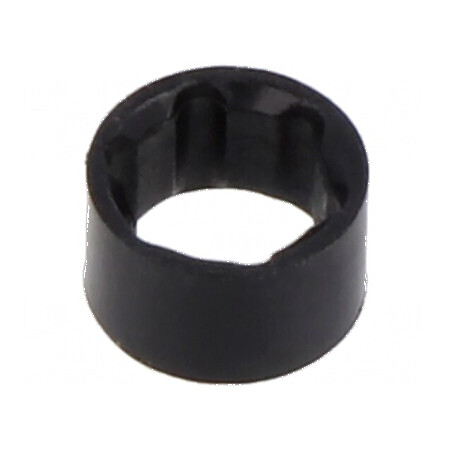 Montură neagră pentru LED 3mm, două piese, UL94V-2, lungime 5mm | Electronic-mag.ro | Componente Electronice