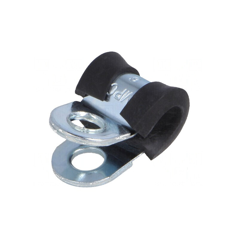 Clipsuri din oțel Øbuclă 6mm W 15mm cu protecție EPDM DL | Electronic-mag.ro | Componente Electronice
