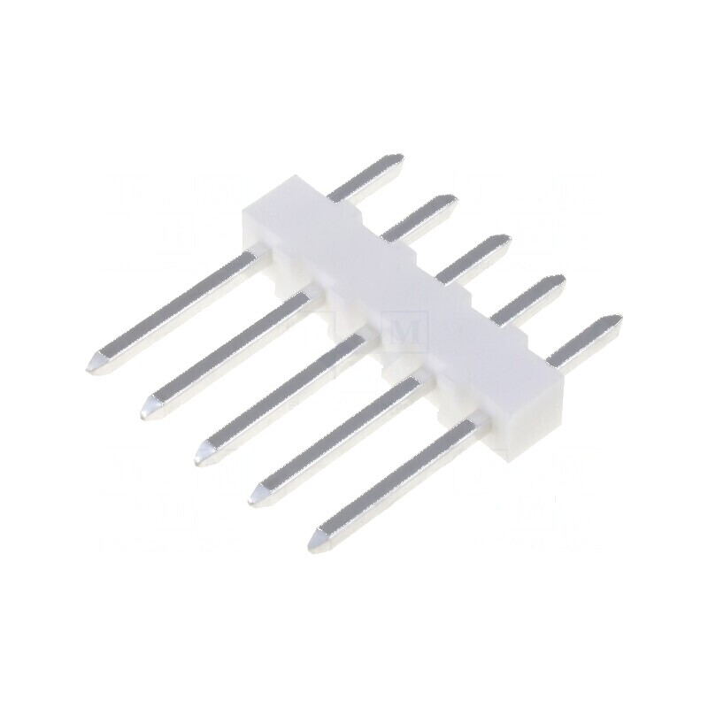 Conector KK 254 tată PIN 5 drept 2,54mm - Şiruri pini pentru conexiuni electrice | Electronic-mag.ro | Componente Electronice