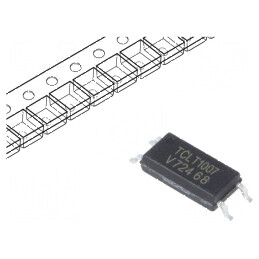 Optocuplor SMD 1 Canal, Ieșire Transistori, Izolație 5kV, Tensiune Colector-Emetter 70V, SOP4L | Electronic-mag.ro | Componente 