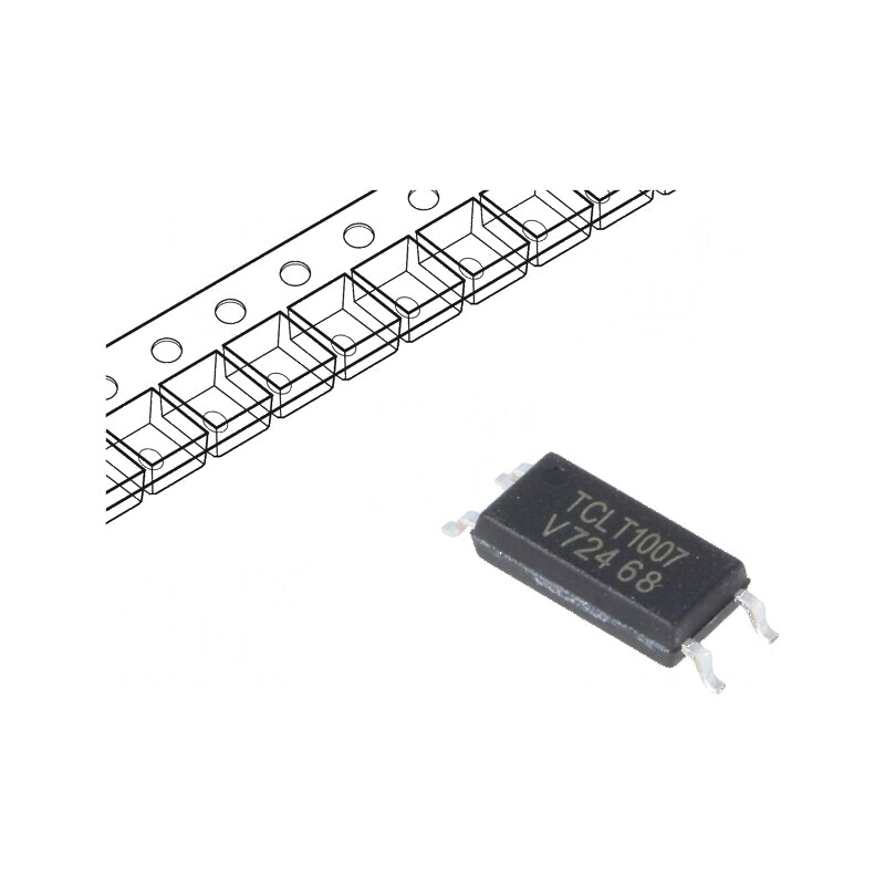Optocuplor SMD 1 Canal, Ieșire Transistori, Izolație 5kV, Tensiune Colector-Emetter 70V, SOP4L | Electronic-mag.ro | Componente 