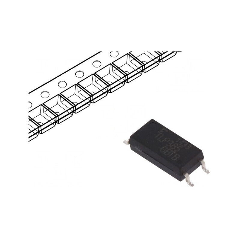 Optocuplor SMD cu 1 Iesire, Tranzistori, Izolație 5kV, Tensiune 80V, SO6L | Electronic-mag.ro | Componente Electronice
