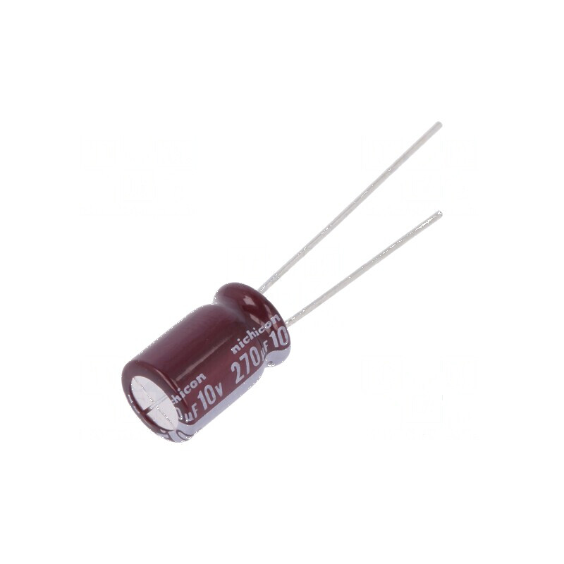 Condensator electrolitic low ESR THT 270uF 10VDC Ø8x11,5mm pentru aplicații electronice | Electronic-mag.ro | Componente Electro Condensator electrolitic low ESR THT 270uF 10VDC Ø8x11,5mm pentru aplicații electronice | Electronic-mag.ro | Componente Electro