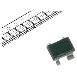 Tranzistor NPN bipolar RF 4V 30mA 0,16W SOT343 - Componentă electronică pentru circuite RF | Electronic-mag.ro | Componente Elec