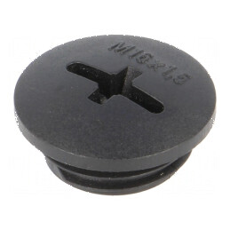 Capac de protecţie M16 1,5 IP54 din poliamidă neagră SKINDICHT® pentru conexiuni electrice | Electronic-mag.ro | Componente Elec