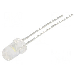 LED 5mm alb rece 8200-23500mcd 25° convex pentru iluminat | Electronic-mag.ro | Componente Electronice
