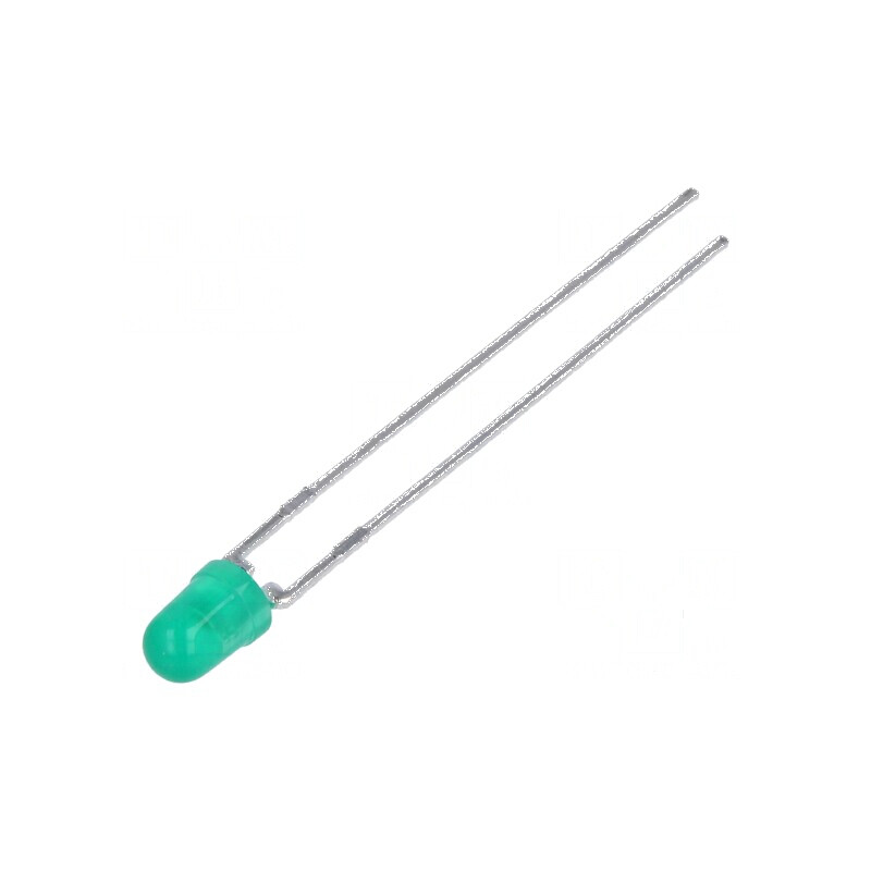 LED 3mm verde 4,2mcd 60° convex pentru iluminat decorativ | Electronic-mag.ro | Componente Electronice