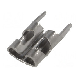 Terminal plat 4,8mm 0,5mm mamă THT alamă cositorit drept pentru conexiuni electrice | Electronic-mag.ro | Componente Electronice