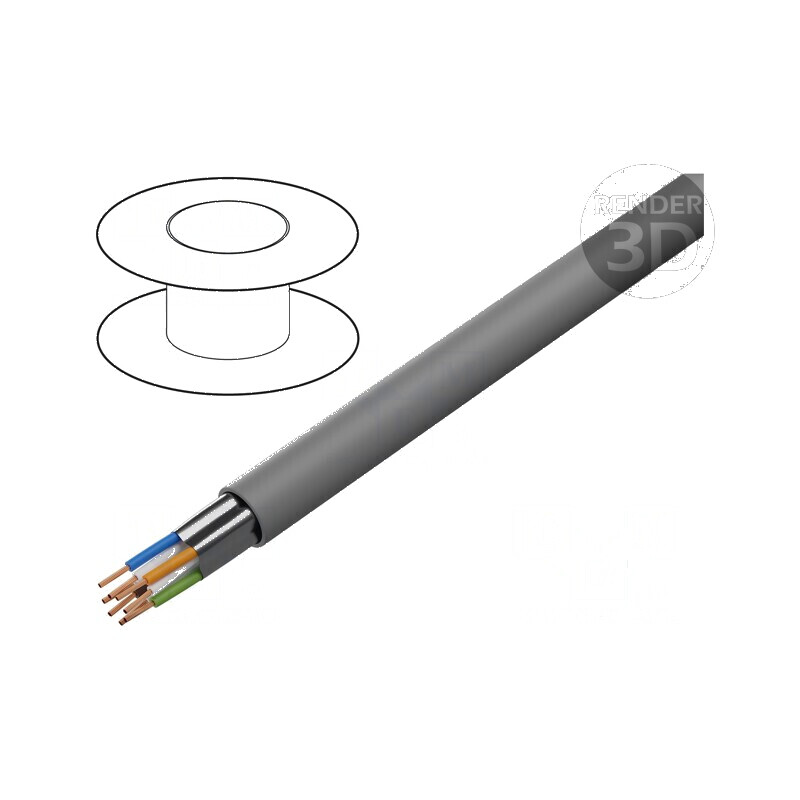 Cablu F/UTP 4x2x26AWG 5e Litat CCA PVC Gri 100m Ø5,6mm pentru Rețea de Date | Electronic-mag.ro | Componente Electronice