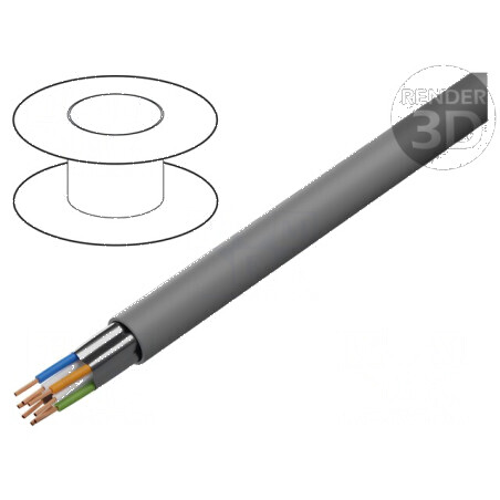 Cablu F/UTP 4x2x26AWG 5e Litat CCA PVC Gri 100m Ø5,6mm pentru Rețea de Date | Electronic-mag.ro | Componente Electronice
