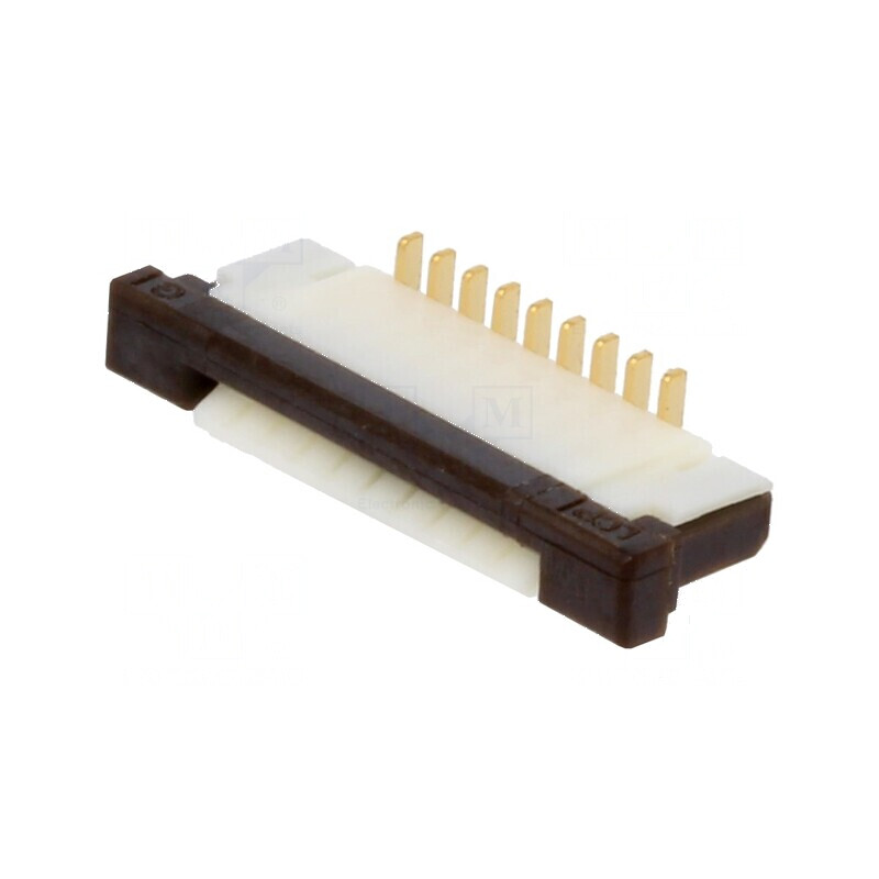 Conector FFC/FPC vertical PIN 9 ZIF SMT 125V 1A gold flash pentru circuite electronice | Electronic-mag.ro | Componente Electron Conector FFC/FPC vertical PIN 9 ZIF SMT 125V 1A gold flash pentru circuite electronice | Electronic-mag.ro | Componente Electron