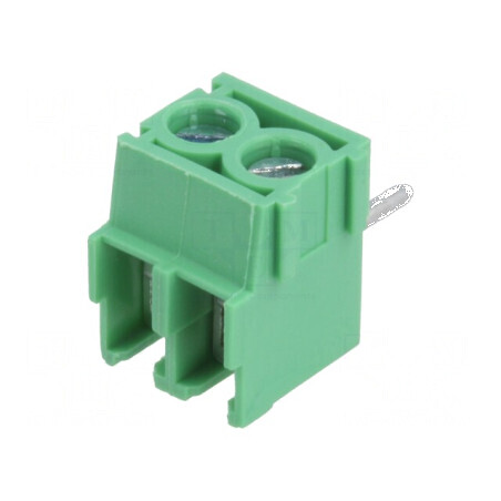 Regletă de conexiuni pentru PCB drept 3,5mm cu 2 piste - Accesoriu electronic | Electronic-mag.ro | Componente Electronice