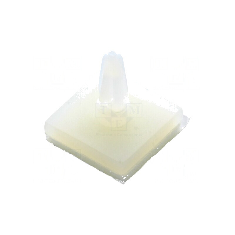 Distanţier PCB autoadeziv din gumă, lungime 4mm, clichet naturală | Electronic-mag.ro | Componente Electronice